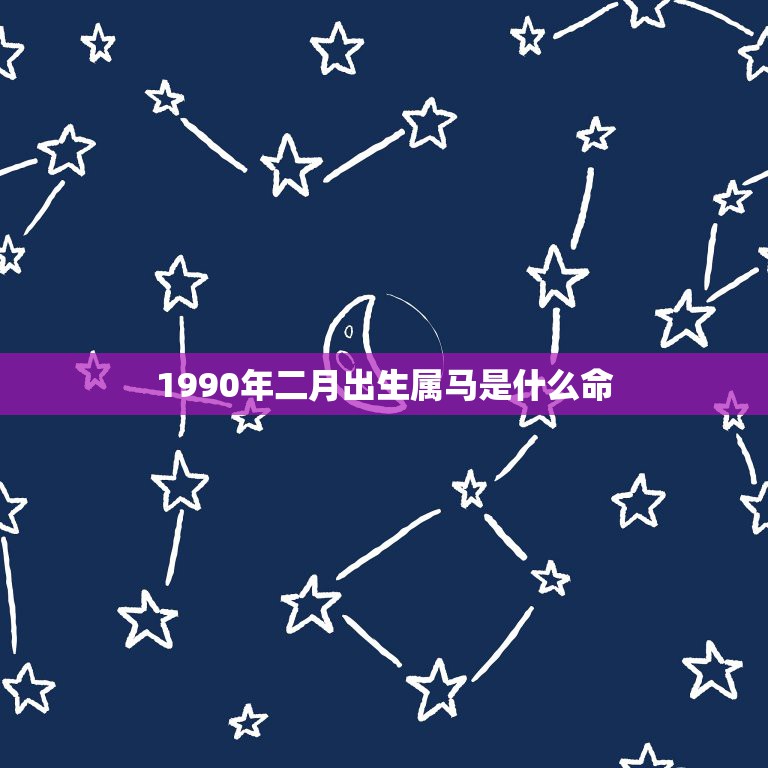 1990年二月出生属马是什么命，1990年属马阴历2月11生辰八字算命