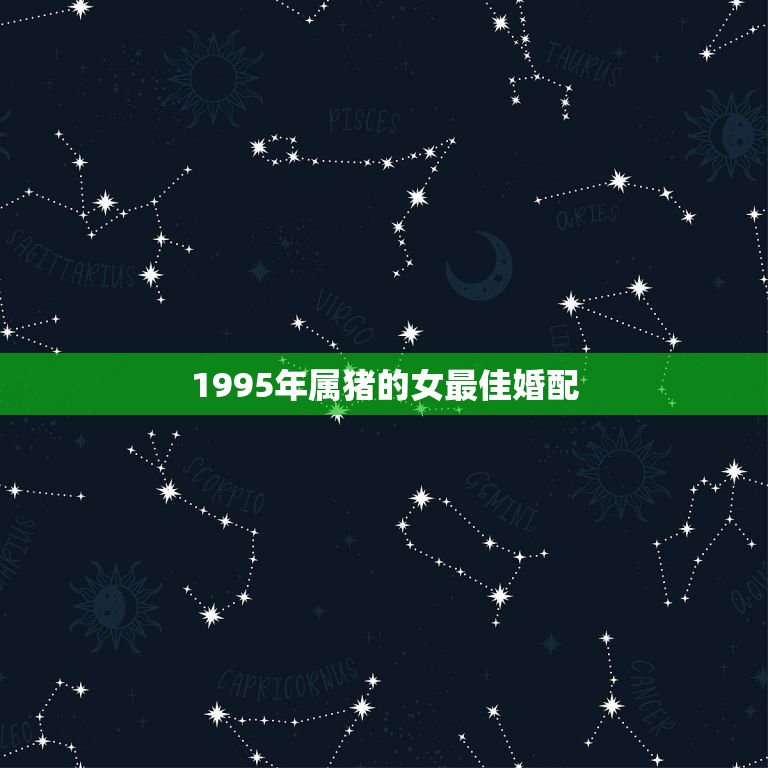 1995年属猪的女最佳婚配，95年属猪女和什么属相最配 &#8211; 百度