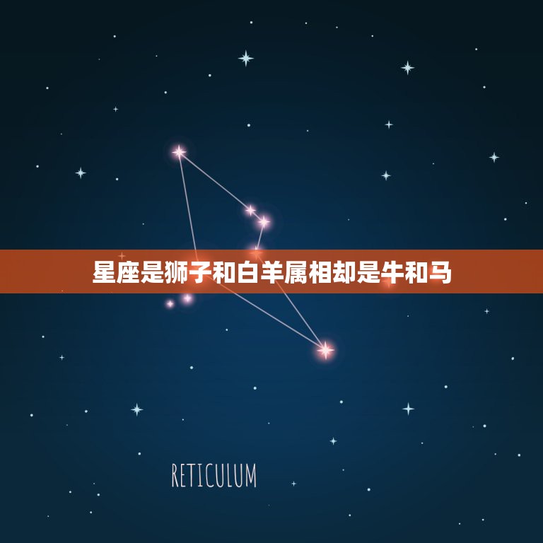 星座是狮子和白羊属相却是牛和马，狮子座和白羊座配吗