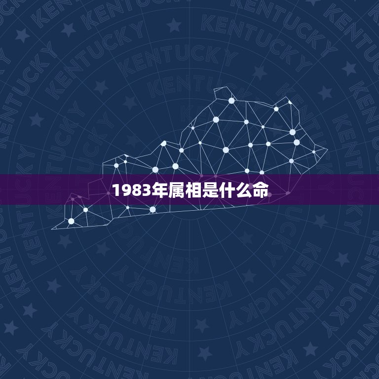 1983年属相是什么命，1983年出生的是什么命