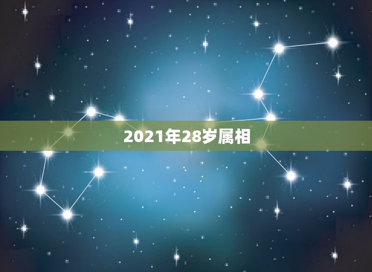 2021年28岁属相，今年虚岁28岁属啥的