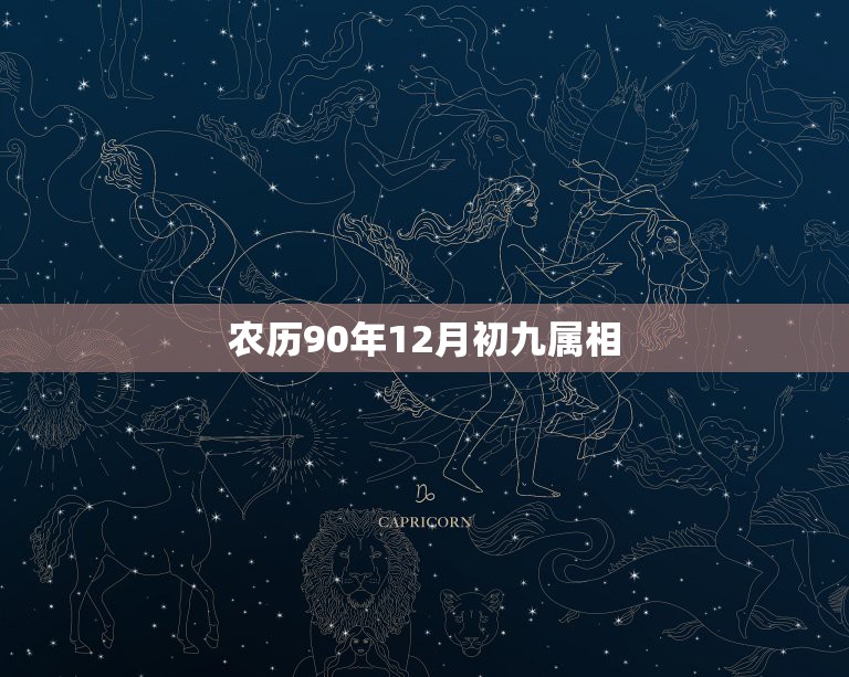 农历90年12月初九属相，农历1990年12月初三是阳历的哪年哪月哪日