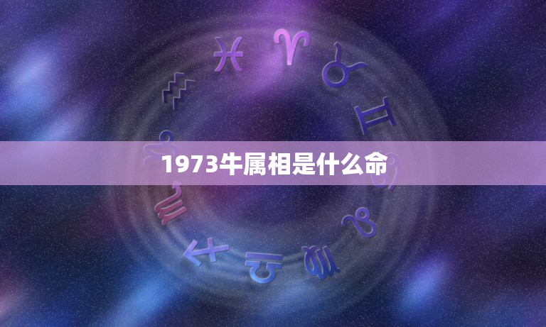 1973牛属相是什么命，1973年属牛是什么命运