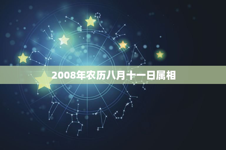 2008年农历八月十一日属相，2008年属猪的命运如何？