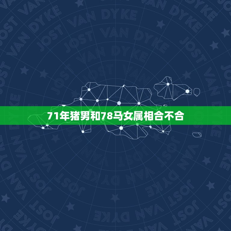 71年猪男和78马女属相合不合，1971年的猪和1978年的马合婚吗