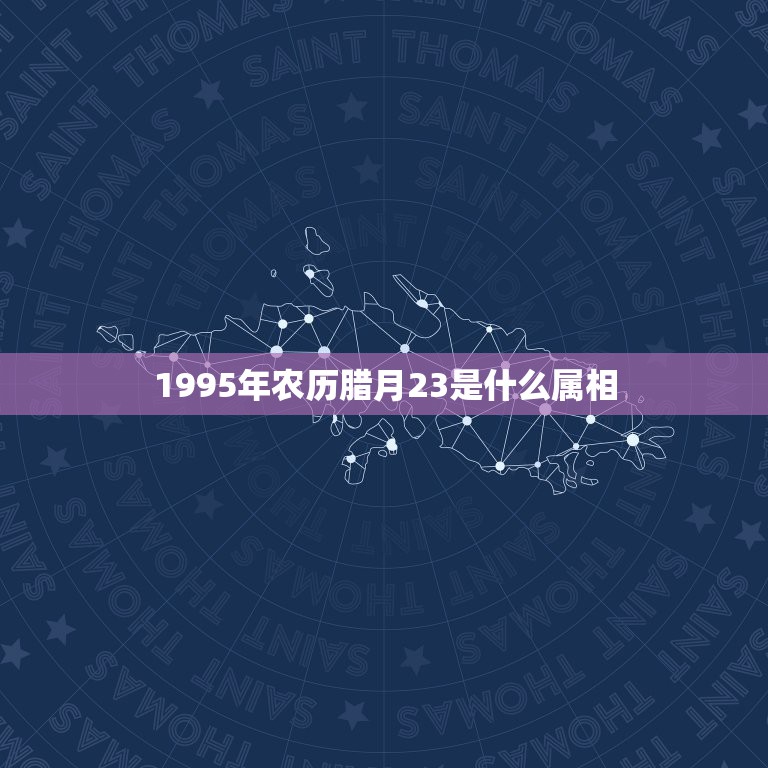 1995年农历腊月23是什么属相，1995年属猪农历腊月23的女生多少