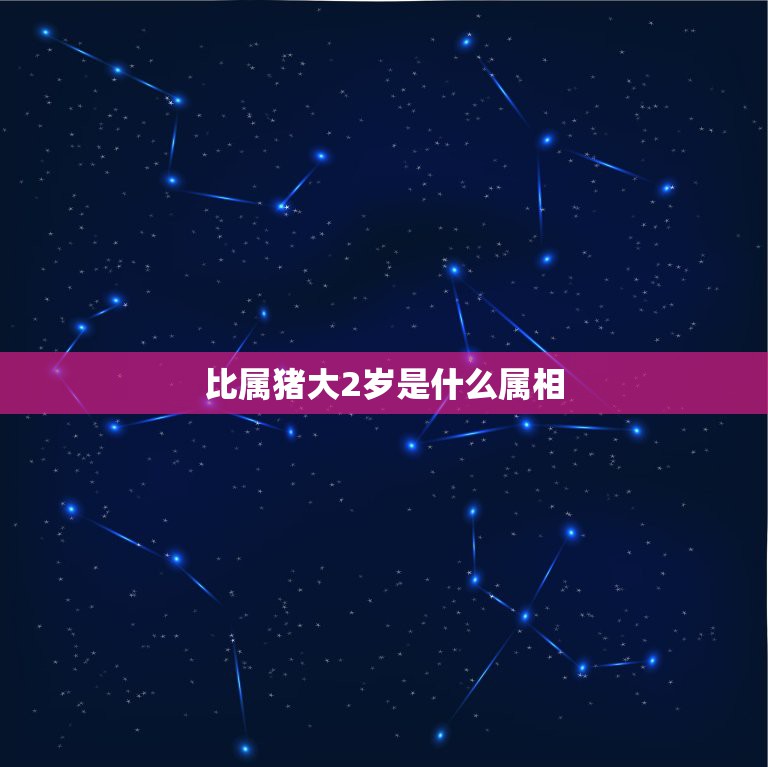 比属猪大2岁是什么属相，比属猪的人大两岁的人属啥