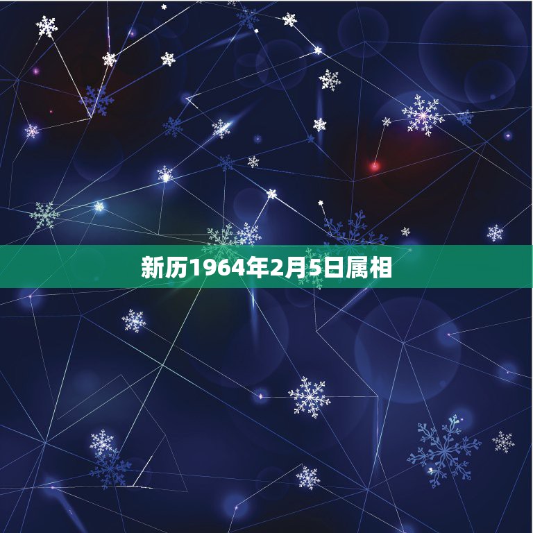 新历1964年2月5日属相，公历是1964年2月2日出生属相是什么？是