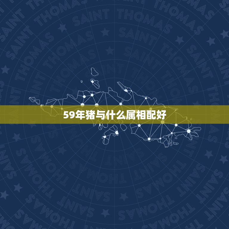 59年猪与什么属相配好，59年属猪的是什么命