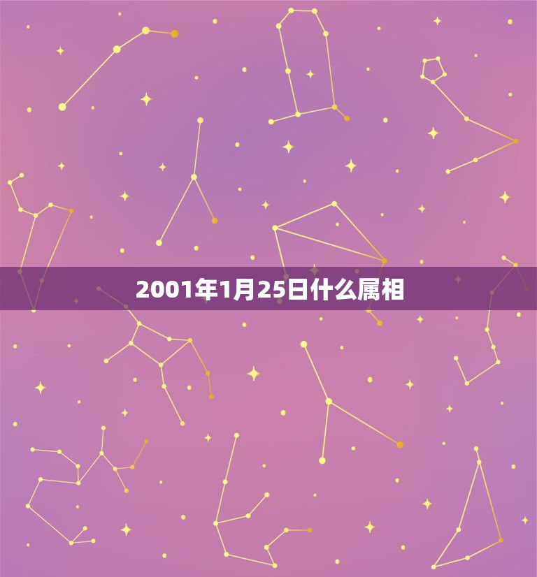 2001年1月25日什么属相，阳历2001年1月出生属相是什么？