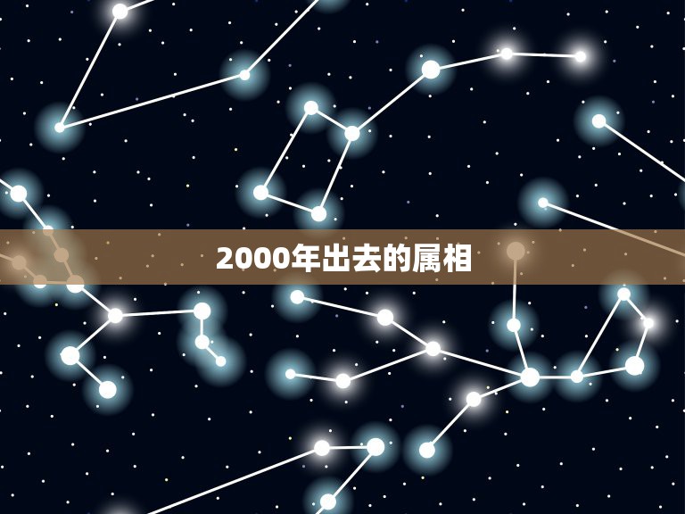 2000年出去的属相，2000年是什么属相