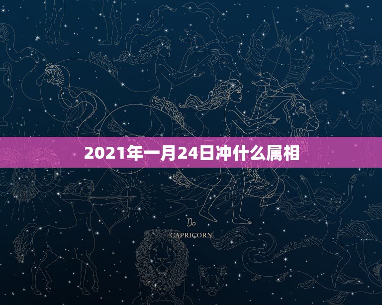 2021年一月24日冲什么属相，2021属什么生肖，2021是什么生肖