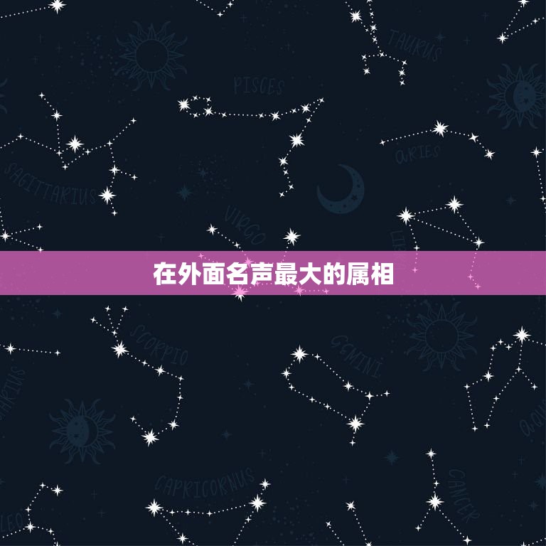 在外面名声最大的属相，十二生肖中名声大振的动物是什么