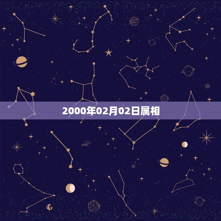 2000年02月02日属相，阳历2000年1月2日属什么生肖？