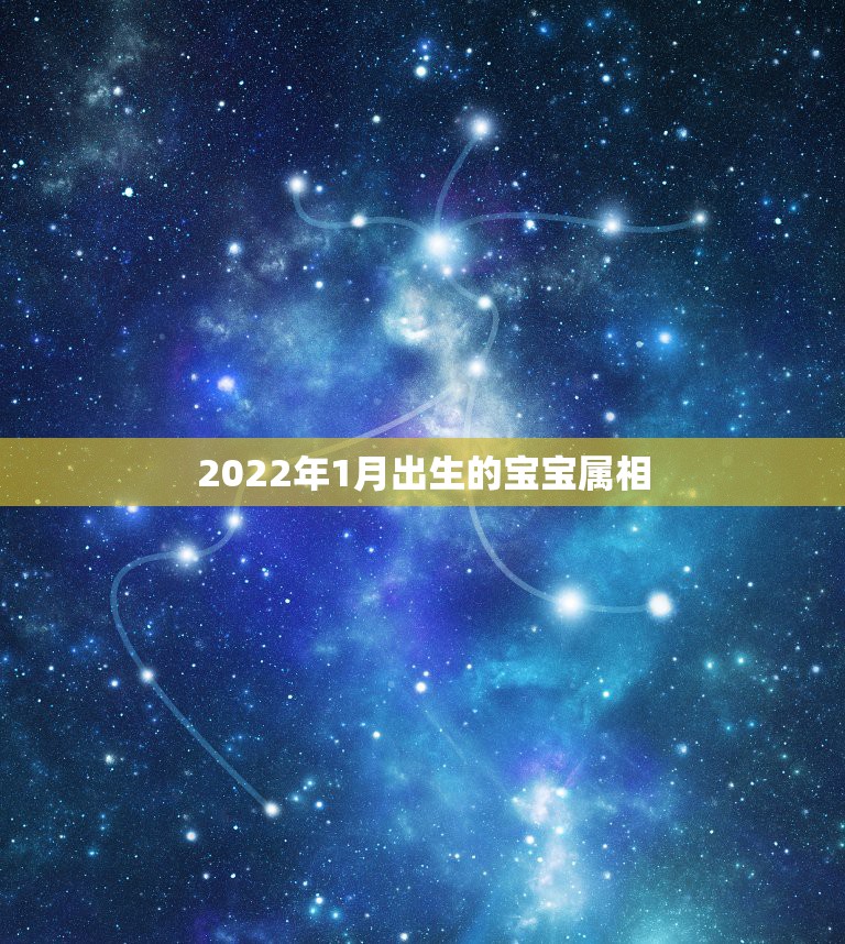 2022年1月出生的宝宝属相，2022年属什么生肖？