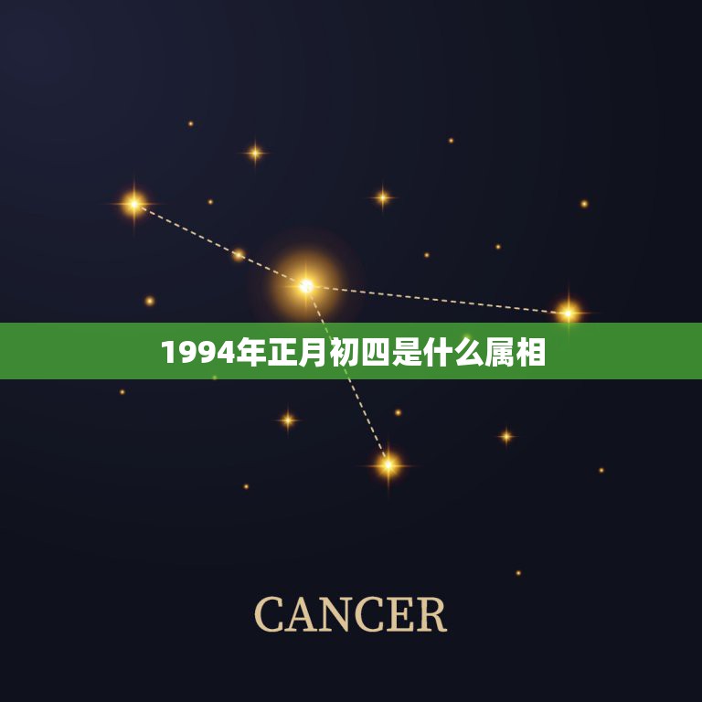 1994年正月初四是什么属相，本人男1994年农历正月初四出生的人五行