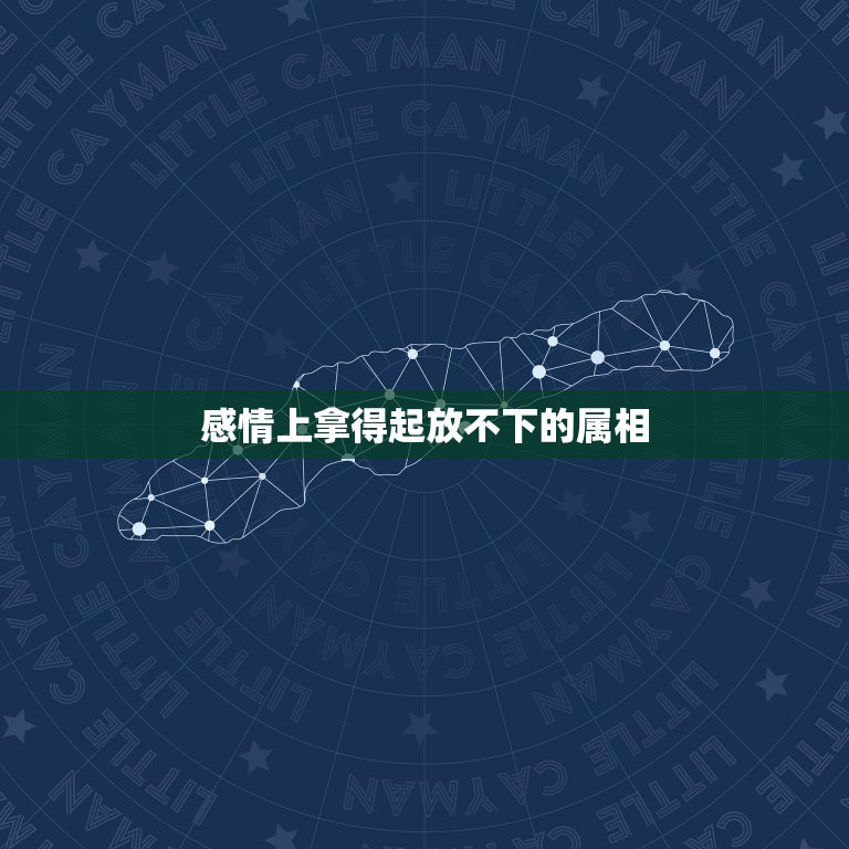 感情上拿得起放不下的属相，情感上总是很矛盾，拿得起却放不下的三个星座有