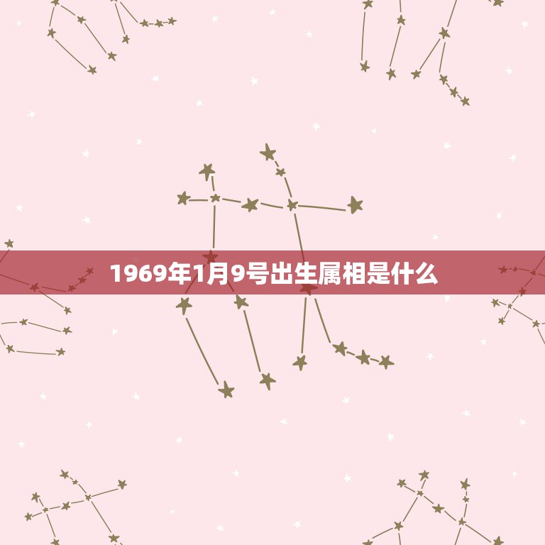 1969年1月9号出生属相是什么，1969年1月9日2点出生的人生辰八