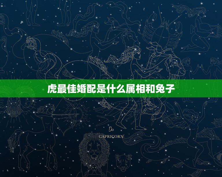 虎最佳婚配是什么属相和兔子，虎肖相配那几生肖最好 和属兔的生肖相配会怎