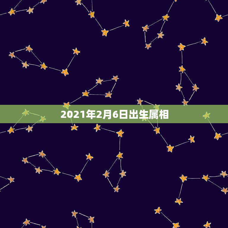 2021年2月6日出生属相，2021年2月6日属什么生肖