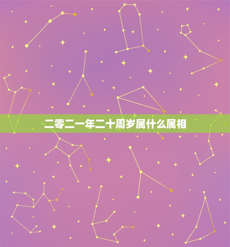二零二一年二十周岁属什么属相，二十岁属什么生肖