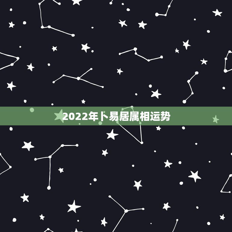 2022年卜易居属相运势，卜易居辛己运气的意思