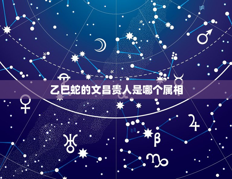 乙巳蛇的文昌贵人是哪个属相，2o01年属蛇生人他的属相天乙贵人这是什么