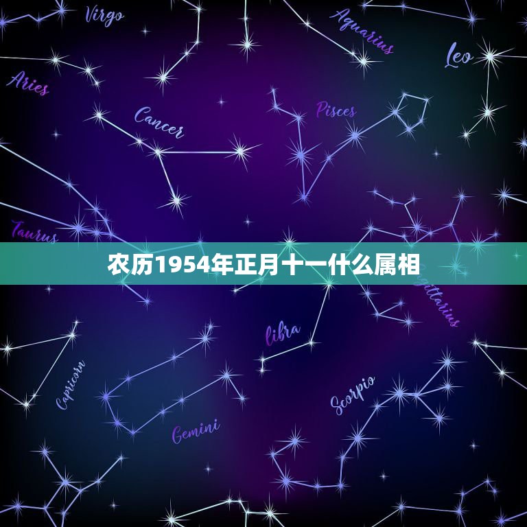 农历1954年正月十一什么属相，1965年农历正月十一出生的人属相是什