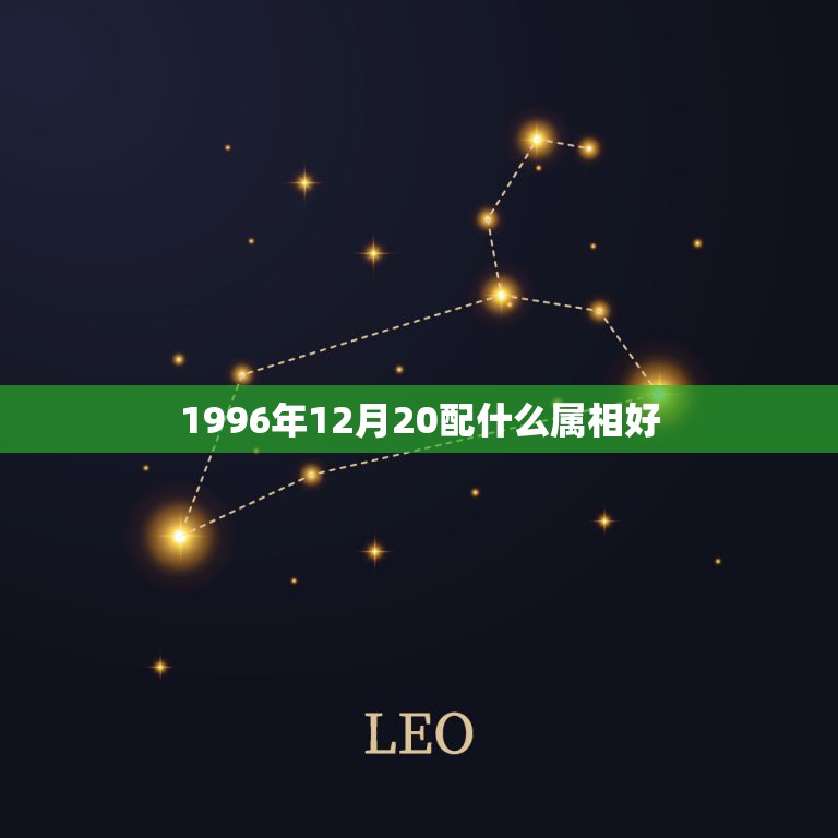 1996年12月20配什么属相好，96年12月20的女鼠适合和那个属相