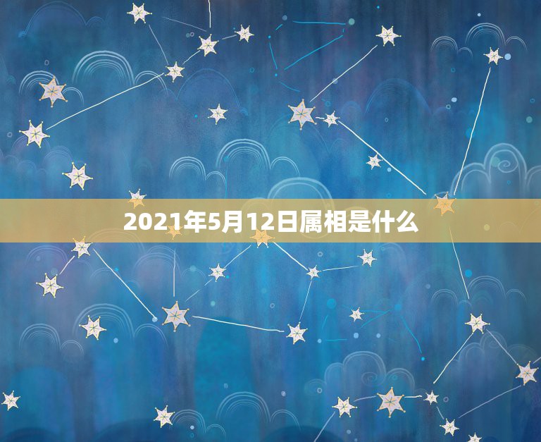 2021年5月12日属相是什么，十二生肖年份表2021