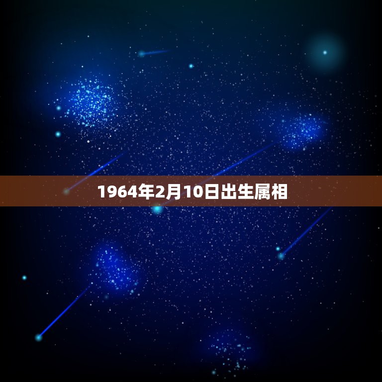 1964年2月10日出生属相，农历1964年2月10日是什么星座