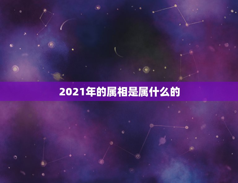 2021年的属相是属什么的，2021年30岁的人属什么生肖？