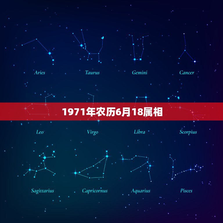 1971年农历6月18属相，1971年出生属相是什么？