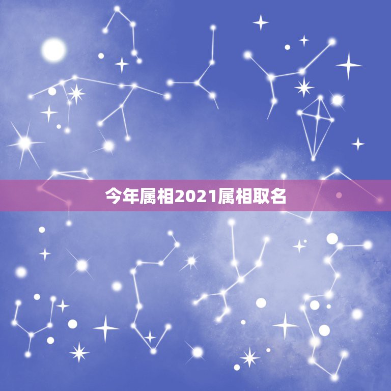 今年属相2021属相取名，今年犯太岁的生肖2021