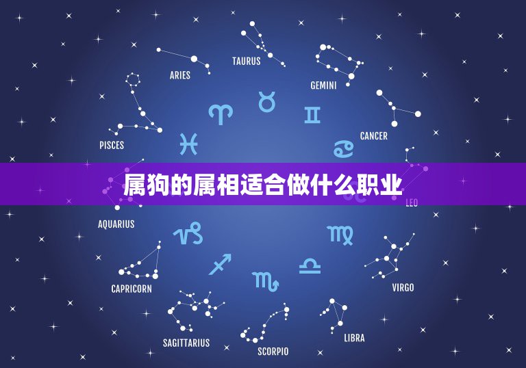 属狗的属相适合做什么职业，属狗的适合什么职业？