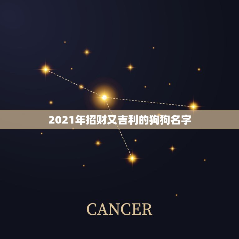 2021年招财又吉利的狗狗名字，2021招财又吉利的狗名字