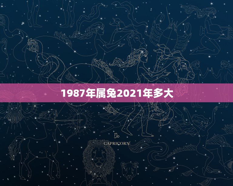 1987年属兔2021年多大，87年2021年多大？