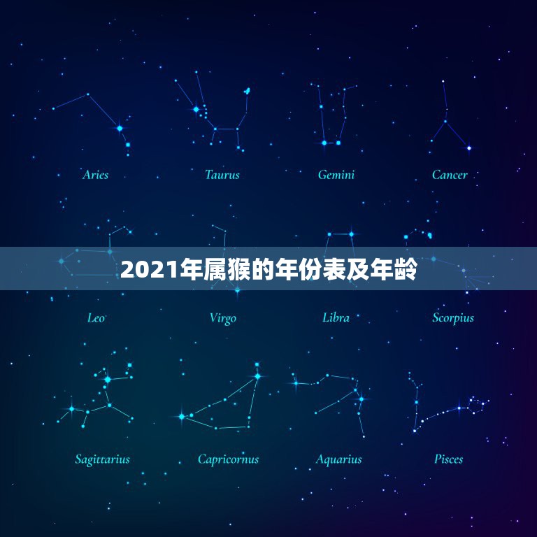 2021属猴年龄表图片