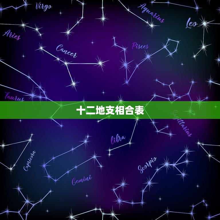 十二地支相合表，地支相合相克，地支六合、三合、合会，地支相冲、相刑、相