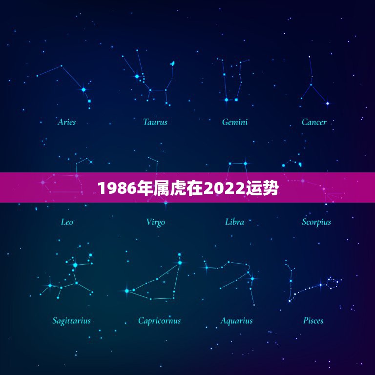 1986年属虎在2022运势，86年虎女2022年会添丁吗