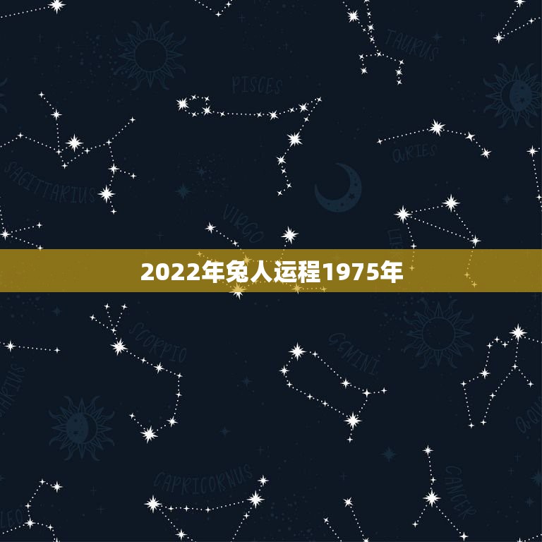 2022年兔人运程1975年，75年属兔47岁有一灾r