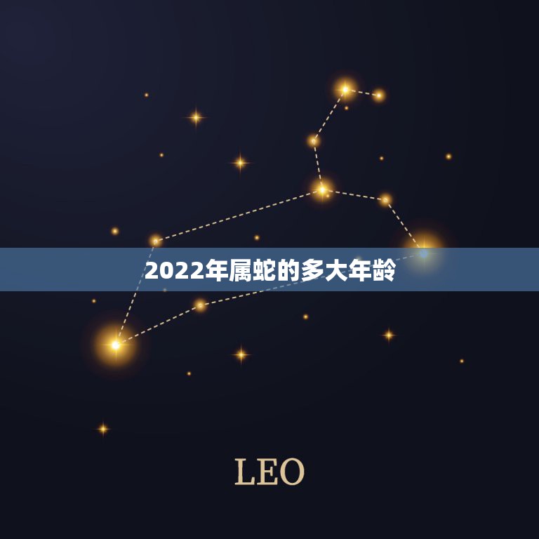 2022年属蛇的多大年龄，蛇人2023年运势完整版