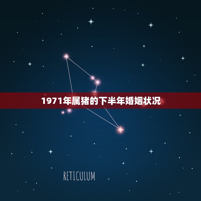 1971年属猪的下半年婚姻状况，71年属猪女人容易出轨吗