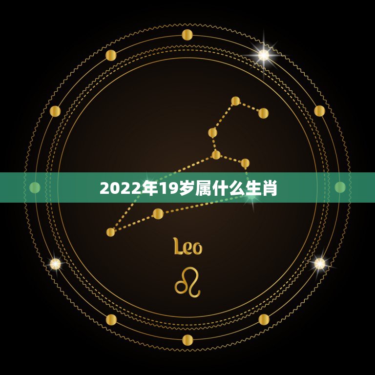 2022年19岁属什么生肖，2022年虎年不宜生子的属相