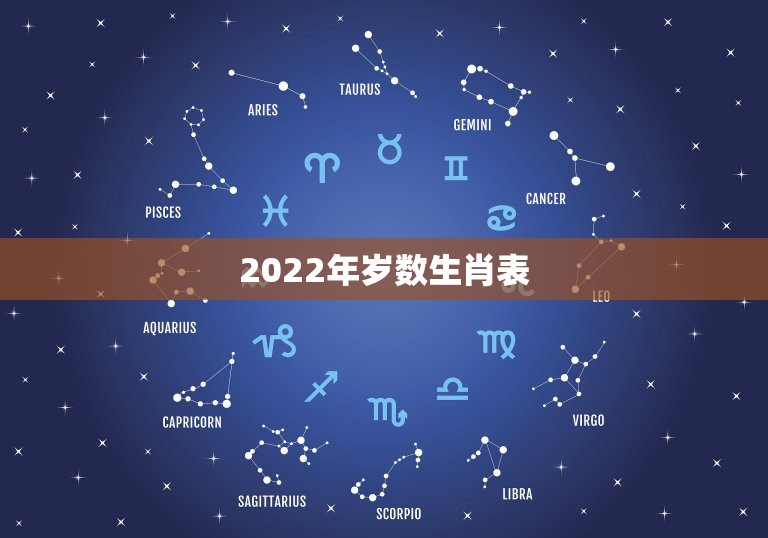 2022年岁数生肖表,2022年虚岁年龄对照表  第1张