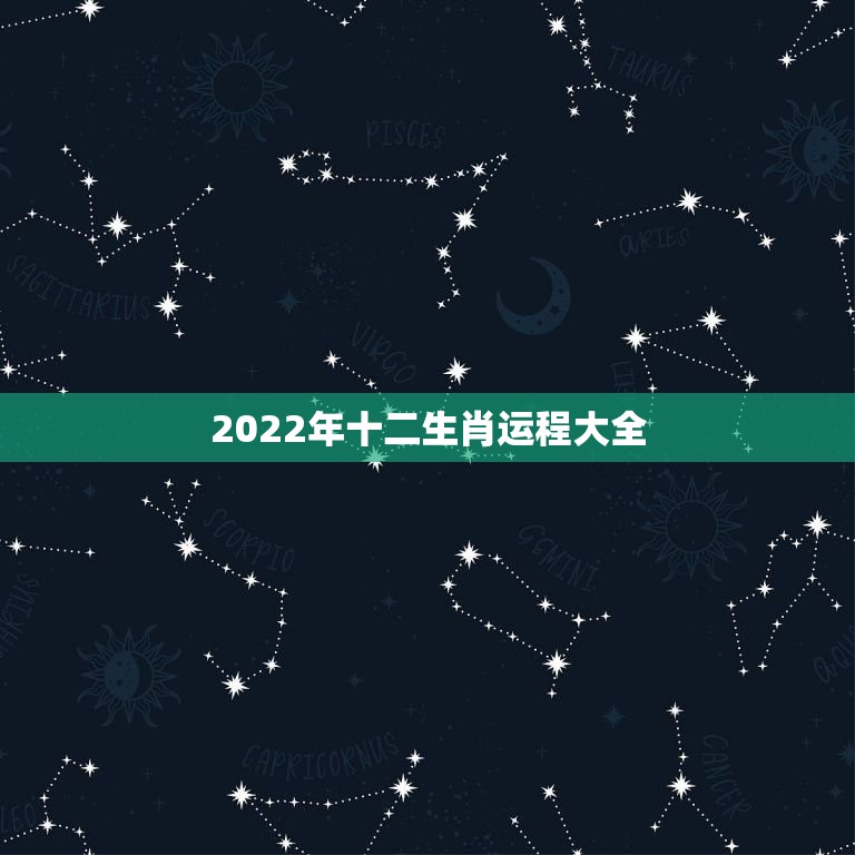 2022年十二生肖运程大全，2022年最旺最顺的生肖