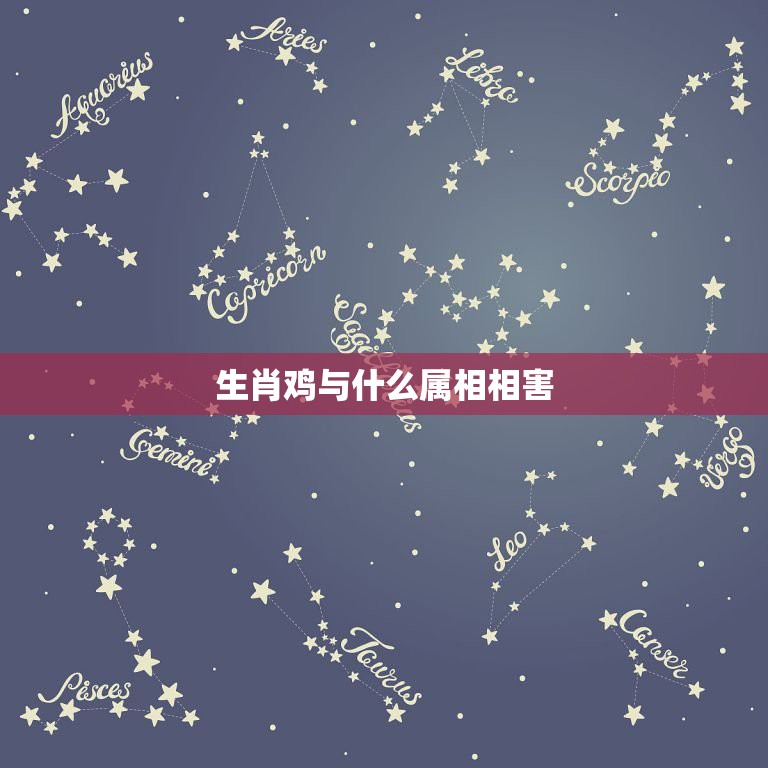 生肖鸡与什么属相相害，鸡和免是相合或相冲