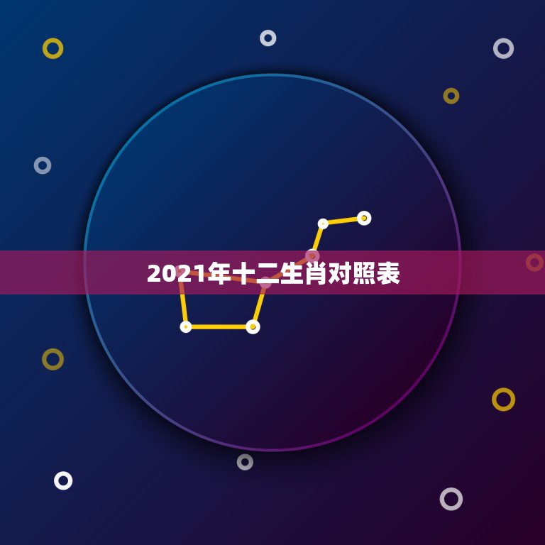 2021年十二生肖对照表，2021年十二生肖对照表