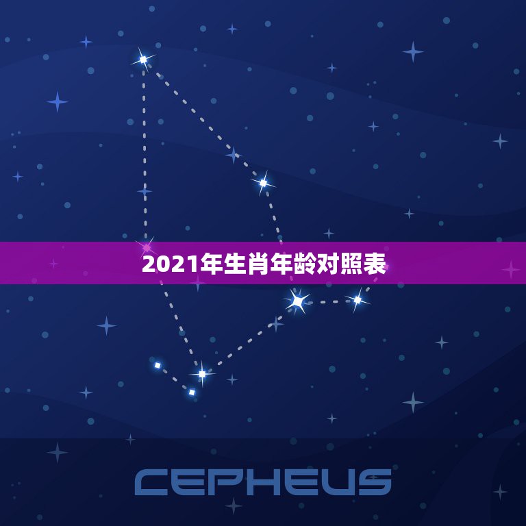 2021年生肖年龄对照表，2021年十二生肖年龄对照表