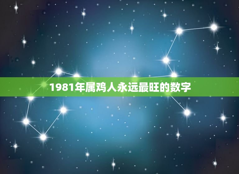 1981年属鸡人永远最旺的数字(介绍幸运数字是什么)